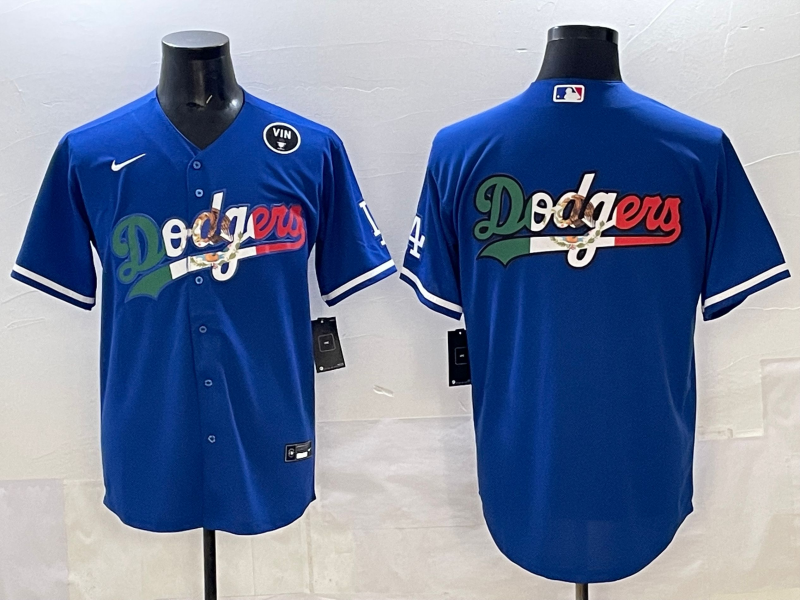 Men Los Angeles Dodgers blank blue Nike 2025 MLB All Star Jersey 004